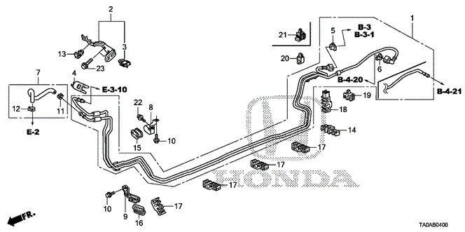ELECTRICAL / EXHAUST / HEATER / FUEL/FUEL PIPE (L4) for 2012 Honda ACCORD SEDAN #1