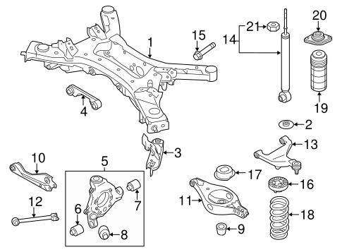 Rear Suspension/Rear Suspension for 2014 Nissan Murano #1