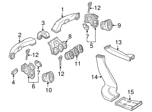Ducts for 2015 Mercedes-Benz C 300 #0
