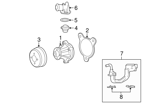 Cooling System/Water Pump for 2004 Ford F-150 #3