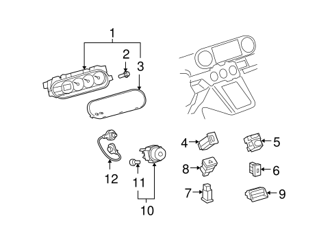 BODY/CLUSTER & SWITCHES for 2014 Scion xB #1