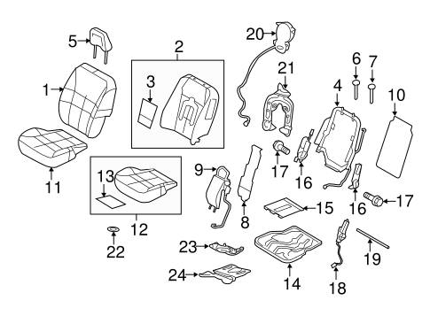 MKX FRONT SEAT COMPONENTS