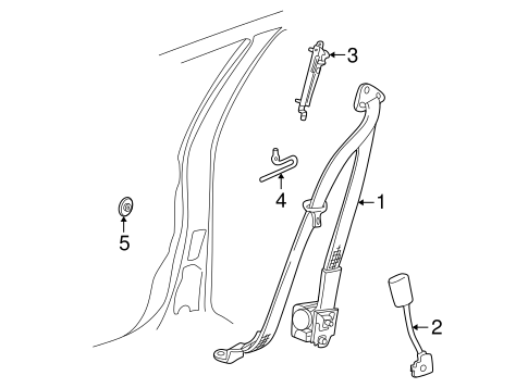 L200 FRONT SEAT BELTS