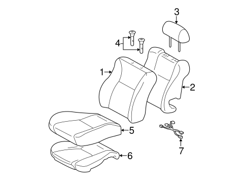 BODY/FRONT SEAT COMPONENTS for 2005 Toyota Corolla #2