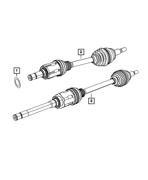 Front Axle Drive Shafts for 2016 Jeep Grand Cherokee #0