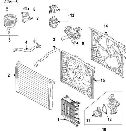 Radiator & Components for 2020 BMW M340i #2