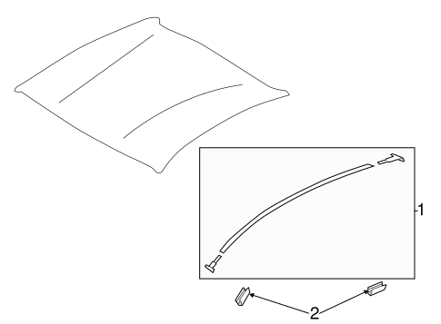 BODY/EXTERIOR TRIM - ROOF for 2014 Scion FR-S #1
