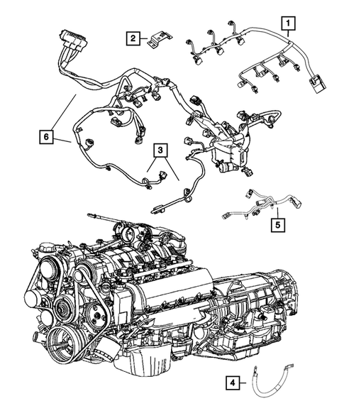 Wiring-Powertrain for 2012 Jeep Grand Cherokee #0
