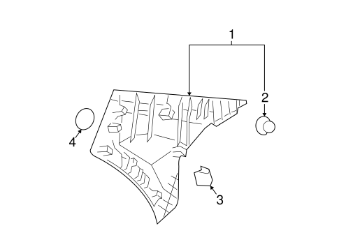 Interior Trim - Quarter Panels for 2007 Kia Spectra #0