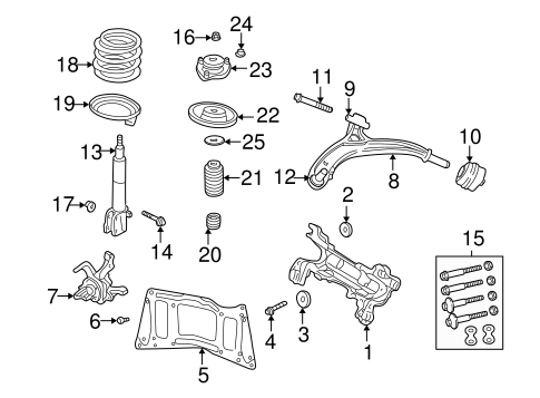 Front Suspension/Suspension Components for 2005 Dodge Grand Caravan #1