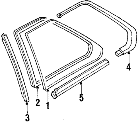 OEM Honda 73830-SF1-003 - Reveal Molding OEM Honda 73830-SF1-003 - Reveal Molding