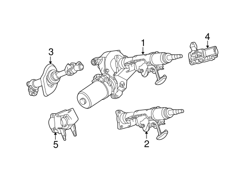 Vue STEERING COLUMN ASSEMBLY