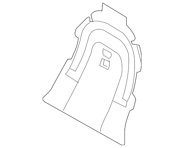 997-521-457-00 SEAT BACK PANEL, LEFT