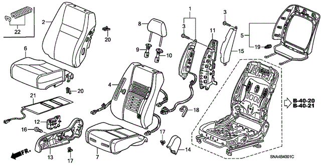 Interior/Bumper/Front Seat (R.) (1) for 2006 Honda CIVIC SEDAN #1