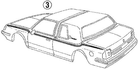 Cutlass Ciera STRIPE TAPE 2