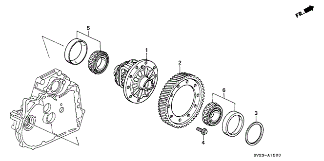 TRANSMISSION - AUTOMATIC/AT DIFFERENTIAL GEAR for 1996 Honda ACCORD COUPE #1