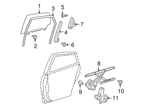 ELECTRICAL/REAR DOOR for 2004 Toyota Prius #2