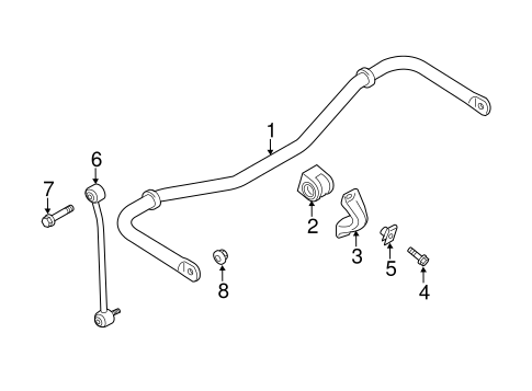 Rear Suspension/Stabilizer Bar & Components for 2017 Ford Transit-350 HD #1