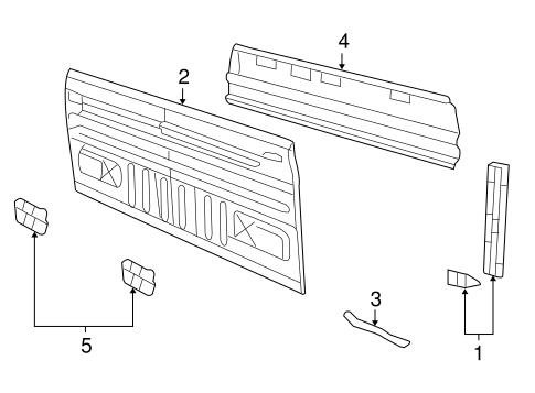 Body/Back Panel for 2004 Ford F-150 #1