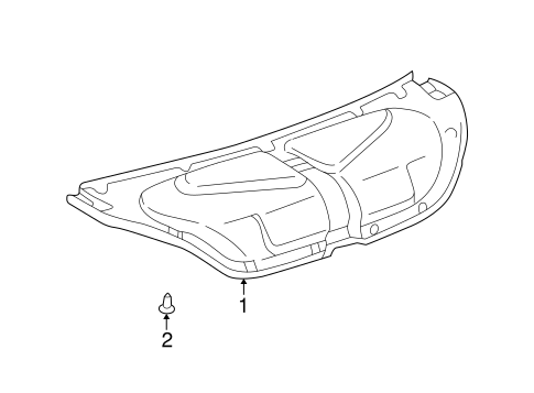 BODY/INTERIOR TRIM - TRUNK for 1999 Toyota Solara #1