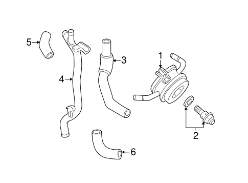COOLING SYSTEM/OIL COOLER for 2004 Toyota Tundra #1