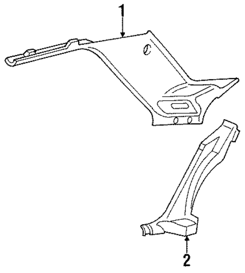 Lumina INTERIOR TRIM - QUARTER PANELS