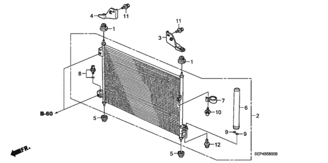 A/C Condenser for 2006 Acura TL #0