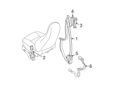 Wrangler FRONT SEAT BELTS