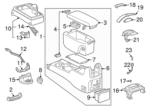 BODY/CONSOLE for 2004 Toyota Tacoma #1