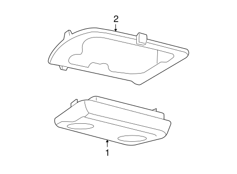 Body/Overhead Console for 2006 Ford Mustang #1