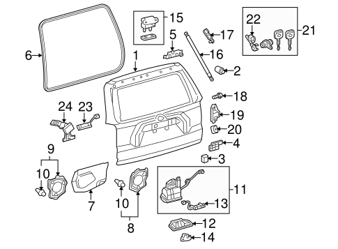 BODY/LIFTGATE for 2013 Toyota 4Runner #2