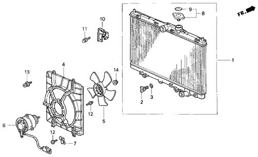 Motor, Cooling Fan (Denso) Motor, Cooling Fan (Denso)
