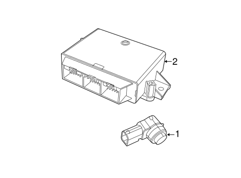 Electrical/Parking Aid for 2015 Fiat 500 #2