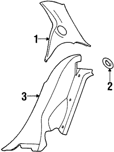 Mystique INTERIOR TRIM - QUARTER PANELS