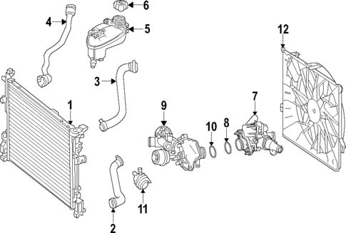 Cooling System for 2015 Mercedes-Benz C 300 #0