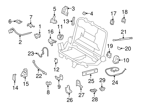 BODY/THIRD ROW SEATS for 2014 Toyota Land Cruiser #2