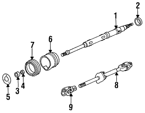 928 STEERING COLUMN COMPONENTS