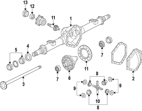 Differential for 2018 Chevrolet Express 2500 #0