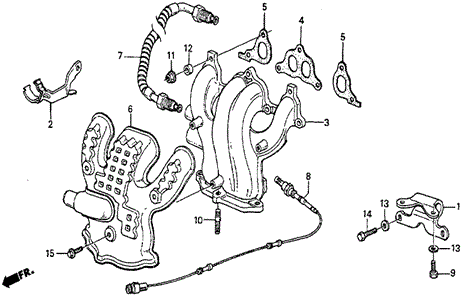 Exhaust Manifold (1) for 1984 Honda Prelude #0