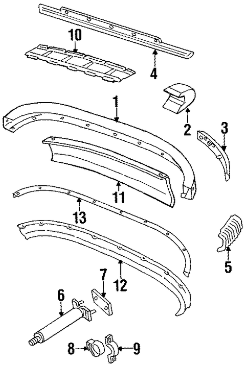 911 BUMPER & COMPONENTS - REAR
