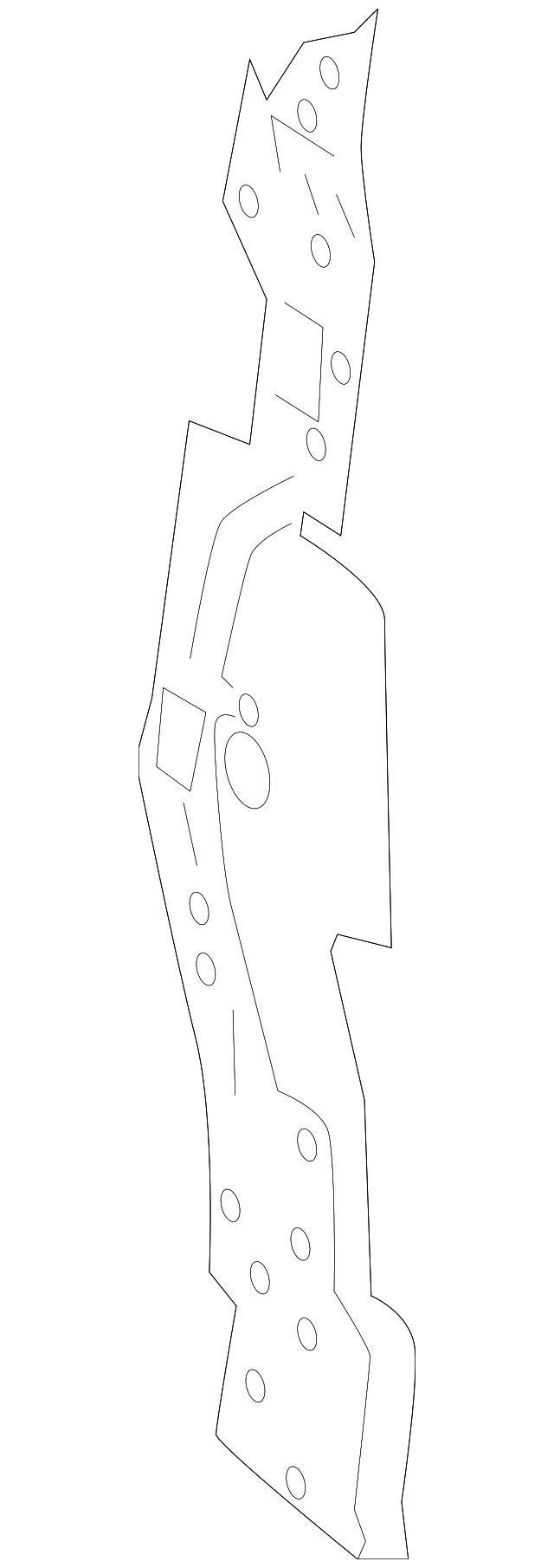 AG1Z-16E133-A REAR INSULATOR, LEFT