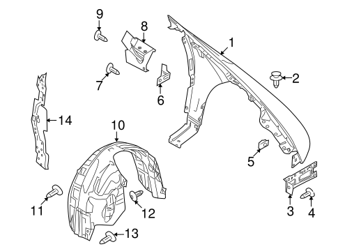 Body/Fender & Components for 2013 Ford Taurus #1