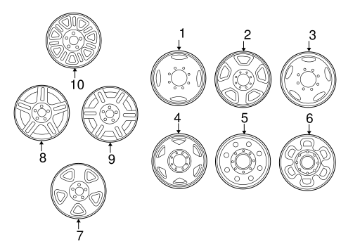 Wheels for 2007 Ford F-250 Super Duty #0