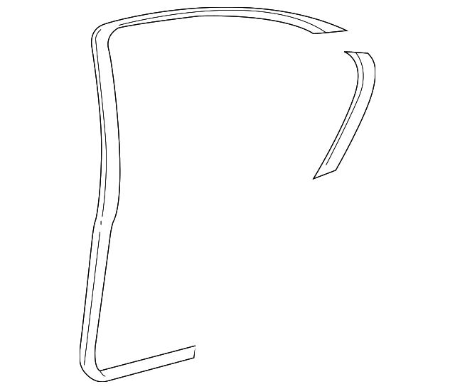 25725418 Деталь DOOR W'STRIP, RIGHT