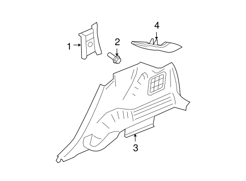 Body/Interior Trim - Quarter Panels for 2007 Ford Edge #2