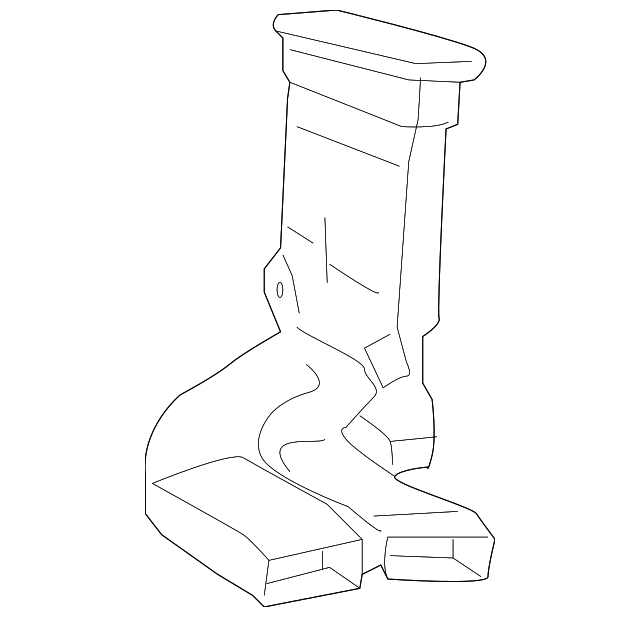 19204560 Деталь REAR DUCT, LEFT