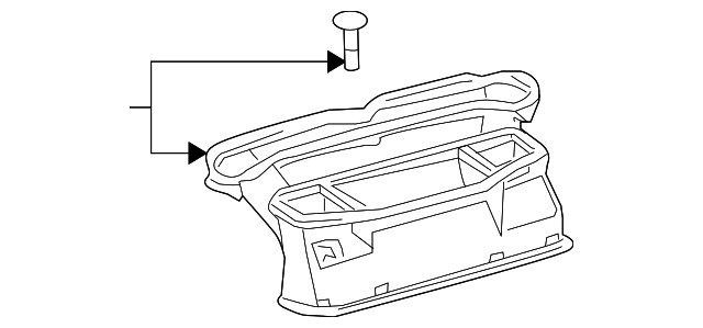 19184883 Деталь CENTER DUCT