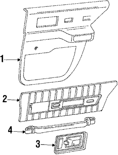 Cutlass Calais REAR DOOR TRIM