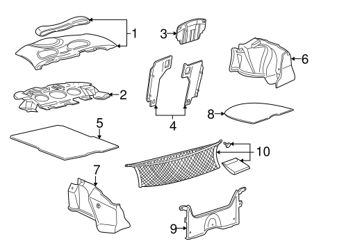 Sable INTERIOR TRIM - REAR BODY 2