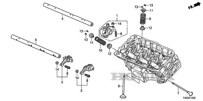 Engine/Valve - Rocker Arm (RR.) (V6) for 2012 Honda ACCORD SEDAN #1